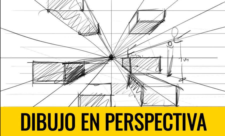 Dibujo a un punto de fuga, ejercicio básico para entender la perspectiva