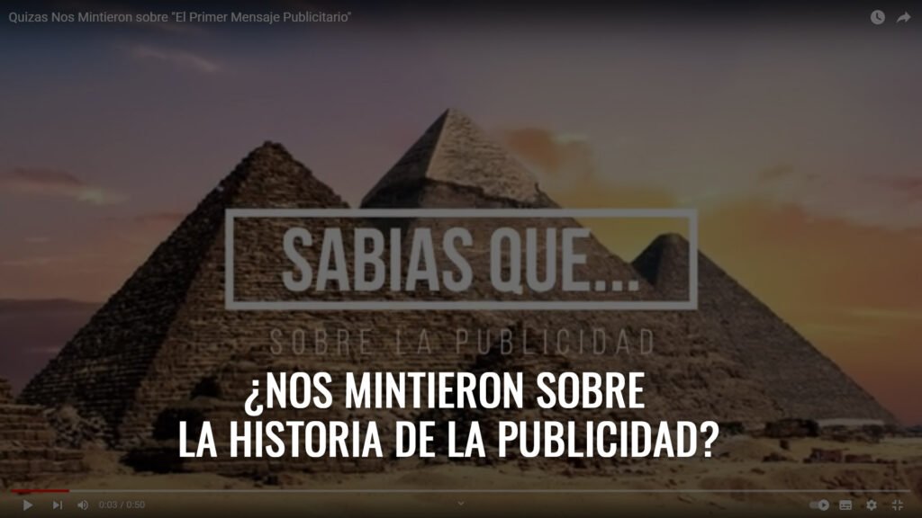 el primer mensaje publicitario, nos mintieron acaso análisis de la presunta historia