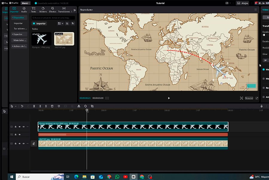 mapa animado capcut vehiculo