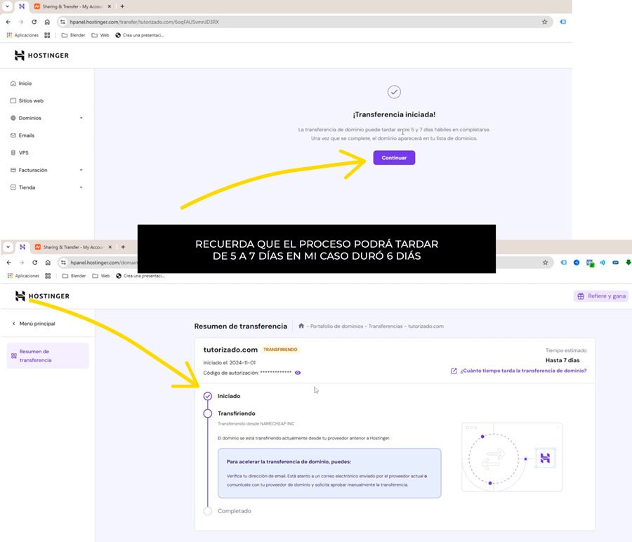 como transferir un dominio a hostinger 11
